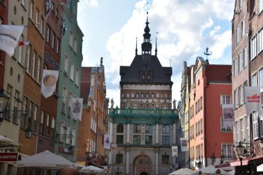 GDANSK, POLAND - 19 Ağustos 2019 'da Polonya' nın Gdansk şehrinde görüldüğü gibi.