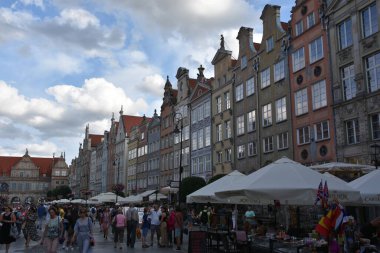 GDANSK, POLAND - 19 Ağustos 2019 'da Polonya' nın Gdansk şehrinde görüldüğü gibi.