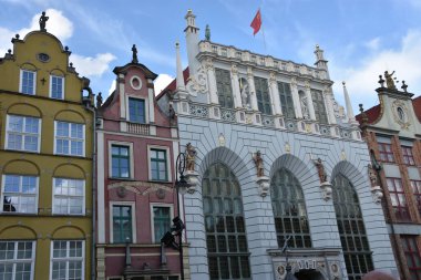 GDANSK, POLAND - 19 Ağustos 2019 'da Polonya' nın Gdansk şehrinde görüldüğü gibi.