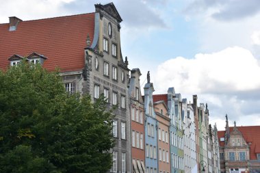 GDANSK, POLAND - 19 Ağustos 2019 'da Polonya' nın Gdansk şehrinde görüldüğü gibi.