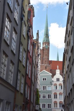 GDANSK, POLAND - 19 Ağustos 2019 'da Polonya' nın Gdansk şehrinde görüldüğü gibi.
