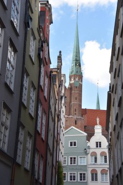 GDANSK, POLAND - 19 Ağustos 2019 'da Polonya' nın Gdansk şehrinde görüldüğü gibi.