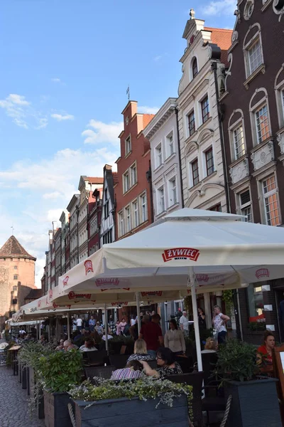 Gdansk Polonia Ago Ciudad Vieja Gdansk Polonia Visto Ago 2019 — Foto de Stock