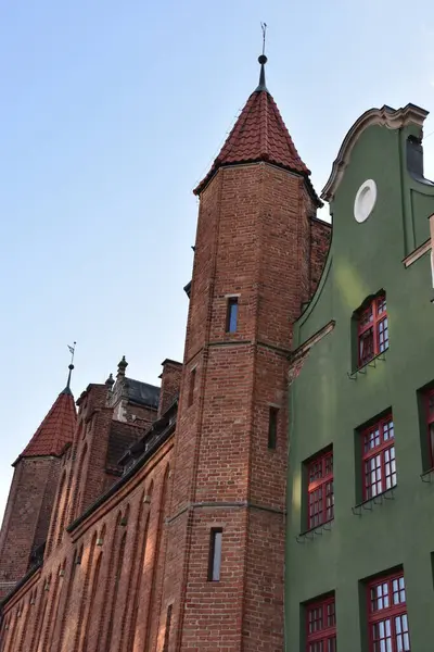 波兰Gdansk Aug 2019年8月19日看到的波兰格但斯克古城 — 图库照片