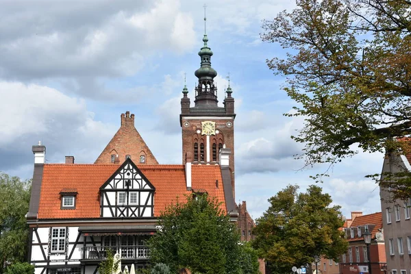 GDANSK, POLAND - 19 Ağustos 2019 'da Polonya' nın Gdansk şehrinde görüldüğü gibi.