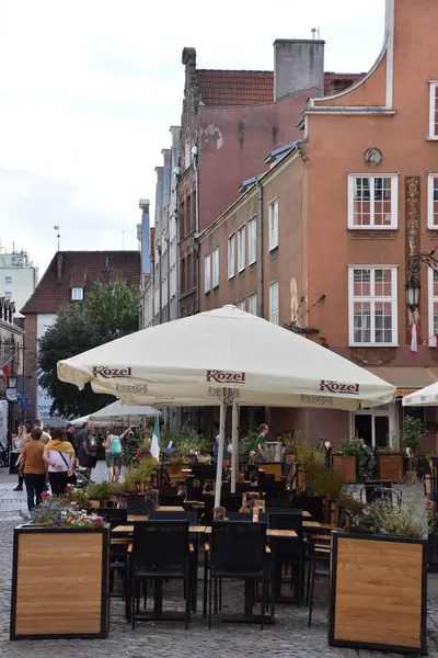 GDANSK, POLAND - 19 Ağustos 2019 'da Polonya' nın Gdansk şehrinde görüldüğü gibi.