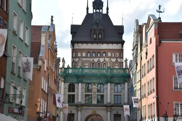 GDANSK, POLAND - 19 Ağustos 2019 'da Polonya' nın Gdansk şehrinde görüldüğü gibi.