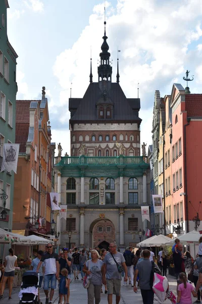 Gdansk Polska Sierpnia Stare Miasto Gdańsku Polska Jak Widać Sierpnia — Zdjęcie stockowe
