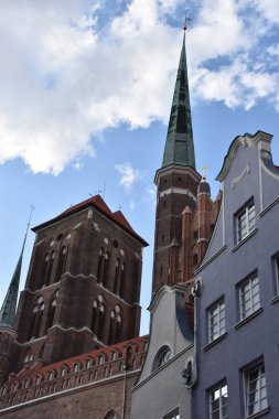 GDANSK, POLAND - 19 Ağustos 2019 'da Polonya' nın Gdansk şehrinde görüldüğü gibi.