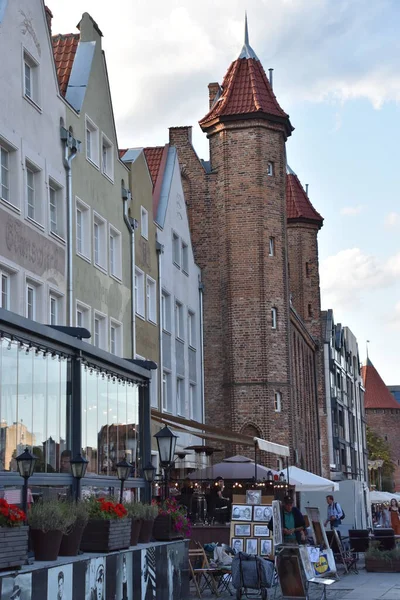 Gdansk Polonia Ago Ciudad Vieja Gdansk Polonia Visto Ago 2019 — Foto de Stock
