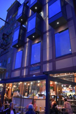 GDANSK, POLAND - 20 Ağustos 2019 'da Polonya' nın Gdansk şehrinde görüldüğü gibi.