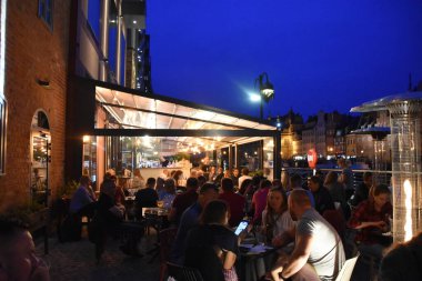 GDANSK, POLAND - 20 Ağustos 2019 'da Polonya' nın Gdansk şehrinde görüldüğü gibi.