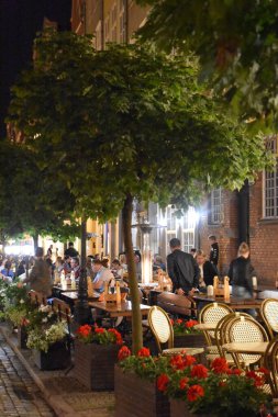GDANSK, POLAND - 20 Ağustos 2019 'da Polonya' nın Gdansk şehrinde görüldüğü gibi.