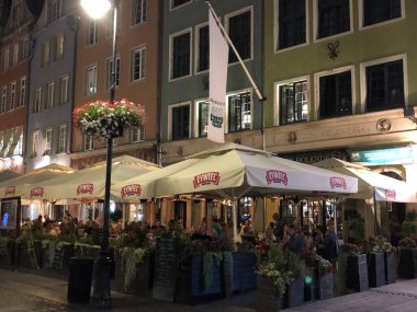 GDANSK, POLAND - 20 Ağustos 2019 'da Polonya' nın Gdansk şehrinde görüldüğü gibi.