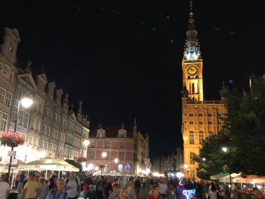 GDANSK, POLAND - 20 Ağustos 2019 'da Polonya' nın Gdansk şehrinde görüldüğü gibi.