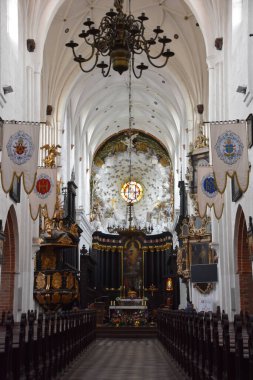 GDANSK, POLAND - 20 AUG; Polonya 'nın Gdansk kentindeki Oliwa Katedrali, 20 Ağustos 2019.