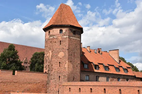 Замок Мальборк Мальборке Польша — стоковое фото