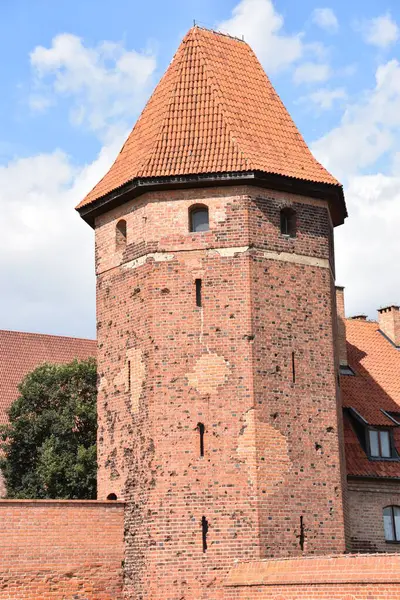 Замок Мальборк Мальборке Польша — стоковое фото