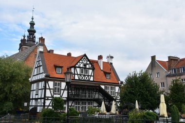 GDANSK, POLAND - 20 Ağustos 2019 'da Polonya' nın Gdansk şehrinde görüldüğü gibi.