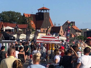 HEL, POLAND - 22 AUG Polonya 'nın Hel kasabasında, 22 Ağustos 2019' da görüldüğü gibi.