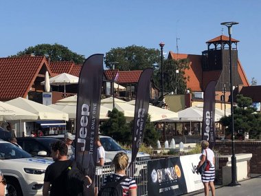 HEL, POLAND - 22 AUG Polonya 'nın Hel kasabasında, 22 Ağustos 2019' da görüldüğü gibi.