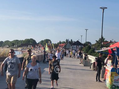 HEL, POLAND - 22 AUG Polonya 'nın Hel kasabasında, 22 Ağustos 2019' da görüldüğü gibi.