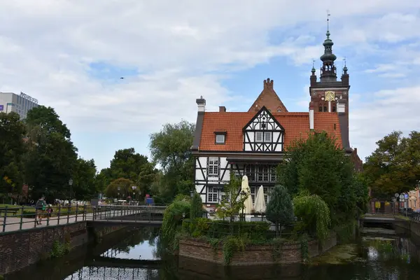 GDANSK, POLAND - 20 Ağustos 2019 'da Polonya' nın Gdansk şehrinde görüldüğü gibi.