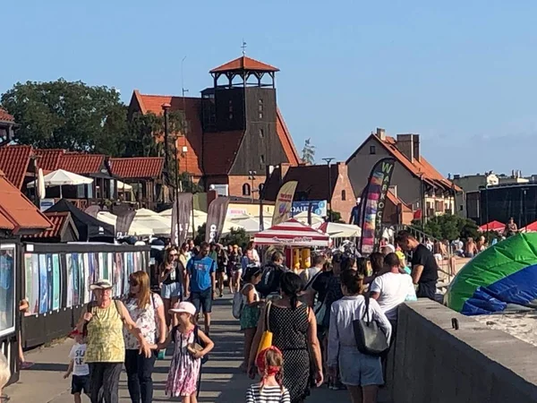 HEL, POLAND - 22 AUG Polonya 'nın Hel kasabasında, 22 Ağustos 2019' da görüldüğü gibi.