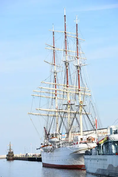 Gdynia ポーランド Aug ポモルザ ポメラニアの贈り物 ポーランドのグディニアで船 2019 — ストック写真