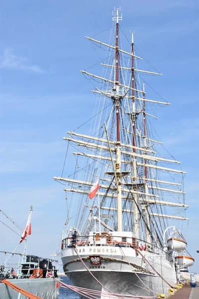 Gdynien Polen Aug Dar Pomorza Geschenk Pommerns Schiff Gdingen Polen — Stockfoto