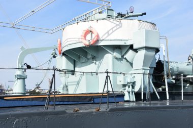 GDYNIA, POLAND - 23 AUG: ORP Blyskawica (H34) Gdynia, Polonya 'daki Şimşek Gemisi Müzesi, 23 Ağustos 2019.