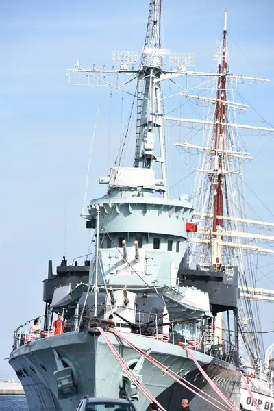 Gdynia Lengyelország Aug Orp Blyskawica H34 Lightning Ship Museum Gdynia — Stock Fotó