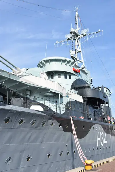 Gdynia Poland Aug Orp Blyskawica H34 Lightning Ship Museum Gdynia — Stockfoto