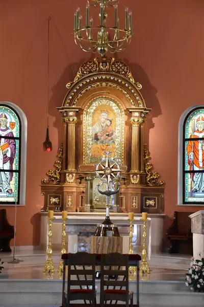 Gdynia Lengyelország Aug Szent Mária Templom Lengyelországi Gdyniában Római Katolikus — Stock Fotó