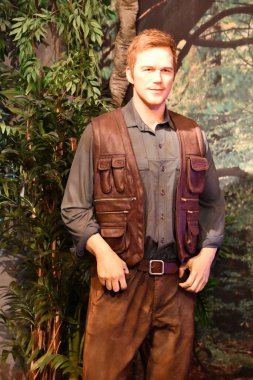 Pigeon Forge TN - 12 Nisan 2022 'de Tennessee' deki Hollywood Balmumu Müzesi 'nde görülen heykel..