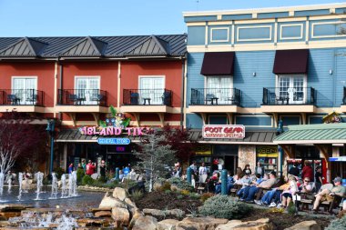 PIGEON Forge, TN - 12 Nisan 2022 'de Tennessee' deki Pigeon Forge Adası. 