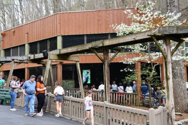 SEVIERVILLE TN - 13 Nisan 2022 'de görüldüğü üzere Sevierville, Tennessee' deki Dollywood Tema Parkı.