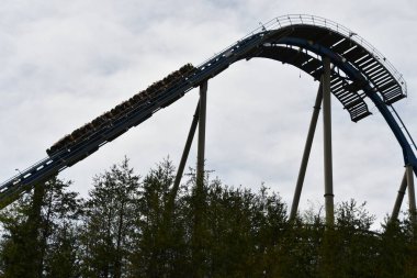 SEVIERVILLE TN - 13 Nisan 2022 'de görüldüğü üzere Sevierville, Tennessee' deki Dollywood Tema Parkı.