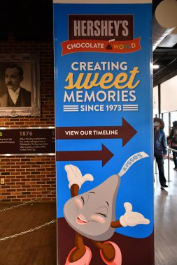 Hersheys Çikolata Turu, 17 Nisan 2022 'de Hershey, Pennsylvania' daki Hersheys Çikolata Dünyası 'nda görüldü..