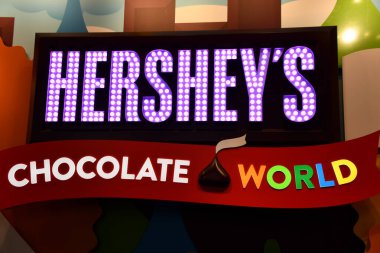 17 Nisan 2022 'de Hershey, Pennsylvania' da görülen Hersheys Çikolata Dünyası..