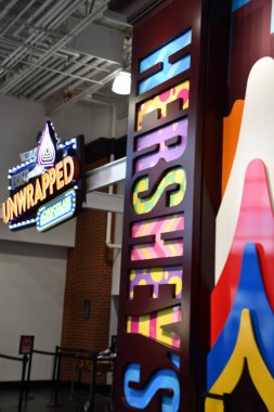 17 Nisan 2022 'de Hershey, Pennsylvania' da görülen Hersheys Çikolata Dünyası..