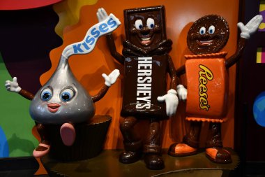 17 Nisan 2022 'de Hershey, Pennsylvania' da görülen Hersheys Çikolata Dünyası..