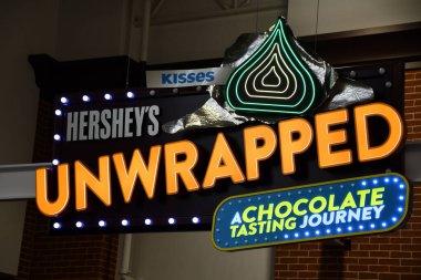 17 Nisan 2022 'de Hershey, Pennsylvania' da görülen Hersheys Çikolata Dünyası..