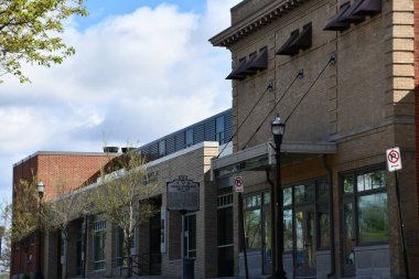 ROANOKE VA - 9 Nisan 2022 'de görüldüğü gibi, Virginia' nın Roanoke kasabası..