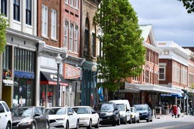 ROANOKE VA - 9 Nisan 2022 'de görüldüğü gibi, Virginia' nın Roanoke kasabası..