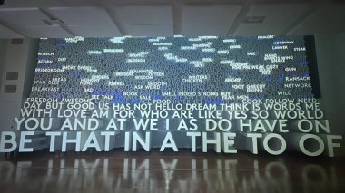 Washington DC 'deki bir dil sanatları müzesi olan Planet Word' deki sergiden Kelimeler nereden geliyor, 2..