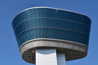 Chantilly, Virginia 'daki Smithsonian Hava ve Uzay Müzesi' nin Steven F Udvar-Hazy Merkezi 'ndeki Donald D Engen Gözlem Kulesi, 3..