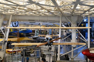 Chantilly, Virginia 'daki Smithsonian Hava ve Uzay Müzesi' nin bir parçası olan Steven F Udvar-Hazy Center 'da 3..