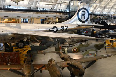 Chantilly, Virginia 'daki Smithsonian Hava ve Uzay Müzesi' nin bir parçası olan Steven F Udvar-Hazy Center 'da 3..