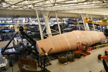 Chantilly, Virginia 'daki Smithsonian Hava ve Uzay Müzesi' nin bir parçası olan Steven F Udvar-Hazy Center 'da 3..